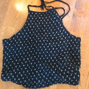Patterned halter top